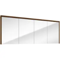 Fontana Basic spiegelkast 157cm met 4 deuren walnoot