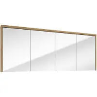 Fontana Basic spiegelkast 157cm met 4 deuren warm eiken