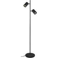 Artdelight Vloerlamp Megano Zwart 2 Lichts