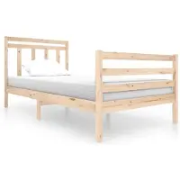 vidaXL Bedframe massief hout 100x200 cm