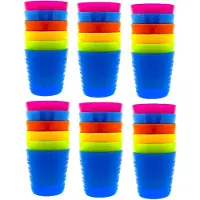 Benza 36 x Kunststof onbreekbare drinkbekers - BPA-vrij - 6 kleuren - 240 ml