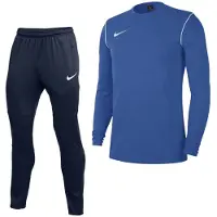 Nike Park 20 Crew Trainingspak Kids Blauw Wit