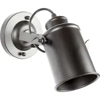 Toolight Compacte zwarte wandlamp - E27 fitting - 13,5 x 8,5 x 10,5 cm
