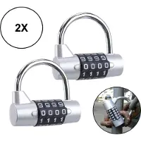 PD - 2x cijferslot - cijferslot hangslot - 54 mm - Willekeurige kleur - 2 stuks