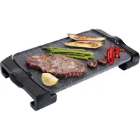 Jata - JT950 - Elektrische tafelgrill - PFOA-vrij granieten anti-aanbaklaag- 2500W - grilloppervlak 46 x 28 cm - Zwart