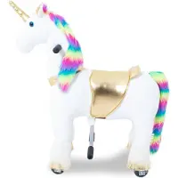 Vrooomy Unicorn Rijdend Speelgoed Regenboog (klein)