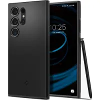 Spigen Thin Fit Backcover voor de Samsung Galaxy S24 Ultra - Zwart