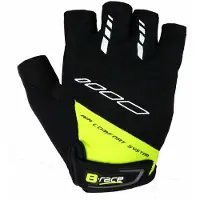 B-race Bump Gel Short Gloves Zwart S Man