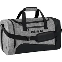 Erima Club 1900 2.0 (M) Sporttas Met Zijvakken - Zwart / Grey Melange | Maat: M