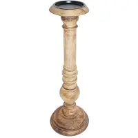 Mars & More kandelaar mango hout bol 38cm