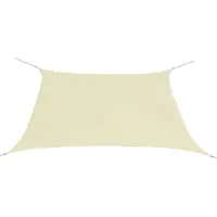 vidaXL Zonnescherm vierkant 3,6x3,6 m oxford stof crèmekleurig