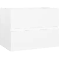 vidaXL Wastafelkast 60x38,5x45 cm bewerkt hout wit