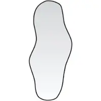 vidaXL Wandspiegel 100x45 cm zwart