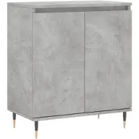 vidaXL Dressoir 60x35x70 cm bewerkt hout betongrijs