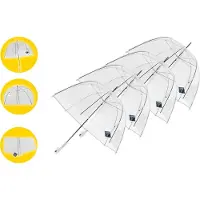 Merkloos 4 stuks Paraplu Kopen 75 cm - Doorzichtige Paraplu