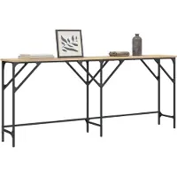 vidaXL Wandtafel 180x29x75 cm bewerkt hout sonoma eikenkleurig