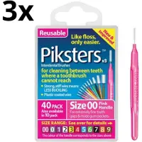Piksters 00 Roze 0.32mm - 3 x 40 stuks - Voordeelverpakking