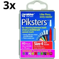 Piksters 4 Rood 0.65mm - 3 x 40 stuks - Voordeelverpakking