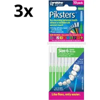 Piksters 6 Groen 0.80mm - 3 x 10 stuks - Voordeelverpakking