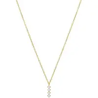 Lucardi Ketting 'Chic' goud / transparant