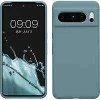 Kwmobile telefoonhoesje geschikt voor Google Pixel 8 Pro - Hoesje met siliconen coating - Smartphone case in antieksteen