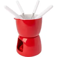 COSY&TRENDY Chocolade Fondue - Porselein - Ø 11,5cm - Rood