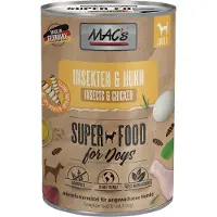 Mac'S 24x 400g MAC's natvoer voor honden met insecten Insecten & Kip natvoer voor honden