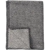 Klippan Yllefabrik Ledikantdeken Eco Wol Velvet - 90x130 cm. - Grey