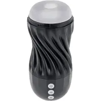 Playboy Solo Stroker - oplaadbare zuigende masturbator (zwart)