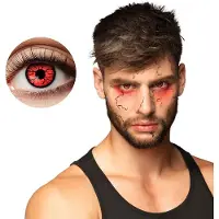 Boland contactlenzen explosie siliconen rood/zwart 2 stuks