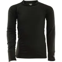 RJ Bodywear RJ Thermo Kids Shirt Lange Mouw Zwart 110/116