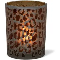 Spiru windlicht luipaard stippen medium 10cm