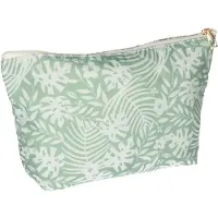 Traveller Toilettas palm groen/wit 30cm x 19.5cm