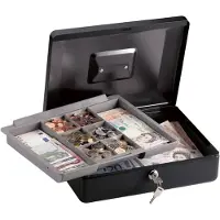 Masterlock kluis geldkist met tray en handvat, CB-12ML