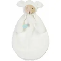 Happy horse Lam Lugano Knuffeldoekje - Wit - Knuffel cadeau