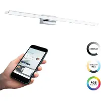 Eglo connect.z Tabiano-Z Smart Spiegellamp - 90,5 cm - Grijs|Wit