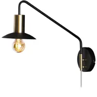 By Rydens Quinn wandlamp kort Matzwart