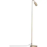 By Rydens Vloerlamp Curve, messing / goud, Woon-/ Eetkamer, metaal, Modern, vloerlamp