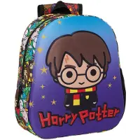 Harry Potter Schoolrugzak Blauw Multicolour 27 x 33 x 10 cm