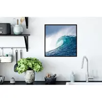 PosterMonkey Fotolijst incl. Poster - Zee - Golf - Schuim - 40x40 cm - Posterlijst