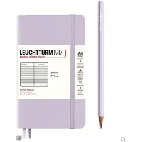 Leuchtturm Lilac, Pocket (A6), 187 p., ruled