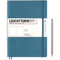 Leuchtturm Stone Blue, Softcover, Composition (B5), 123 p., plain