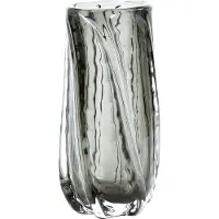 Woood BePureHome Paragon Vaas - Glas - Antraciet - 27x12x12
