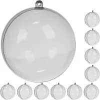 Ruhhy Transparante knopen, 10 cm, set van 10, 22277