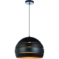 Freelight Hanglamp Djarin Mat Zwart & Goud Ø 40cm