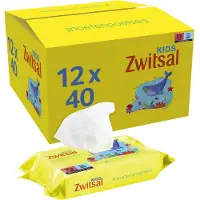 Zwitsal 12x Snoetenpoetsers Kids 40 Doekjes