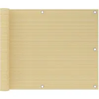 vidaXL Balkonscherm 75x300 cm HDPE beige