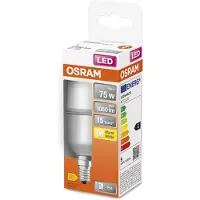 Osram STAR, 10 Watt, 75 Watt equivalent, fitting E14, 1050 lumen, 15000 uur, warm wit licht