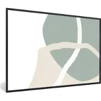 PosterMonkey Fotolijst incl. Poster - Minimalisme - Pastel - Design - 60x40 cm - Posterlijst
