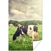 PosterMonkey Poster Koeien - Weiland - Natuur - Dieren - Landschap - 20x30 cm